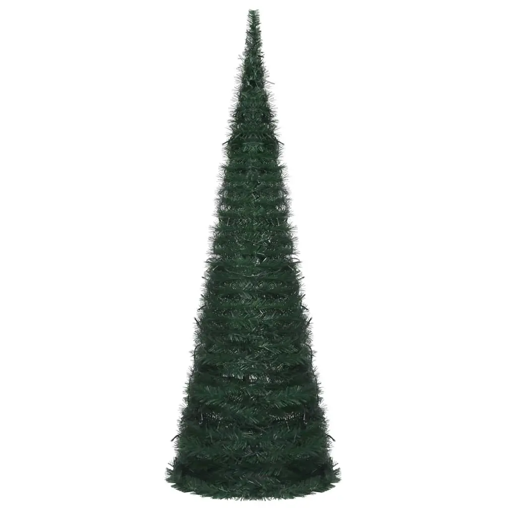 Pop-up String Artificial Pre-lit Christmas Tree Green 180 cm 321524