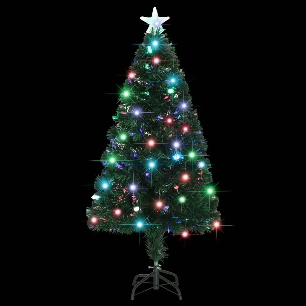 Pre-lit Christmas Tree with Stand 120 cm Fibre Optic 329072