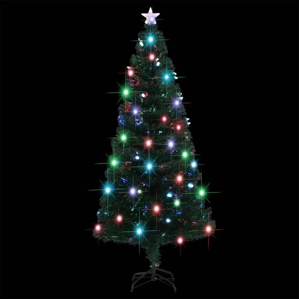 Pre-lit Christmas Tree with Stand 150 cm Fibre Optic 329073