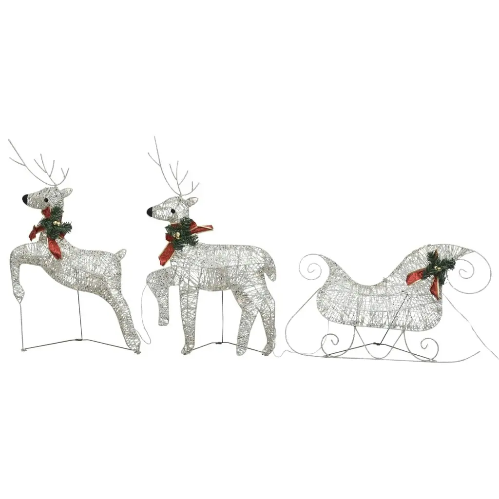 Reindeer & Sleigh Christmas Decoration 140 LEDs Outdoor Gold 3100430