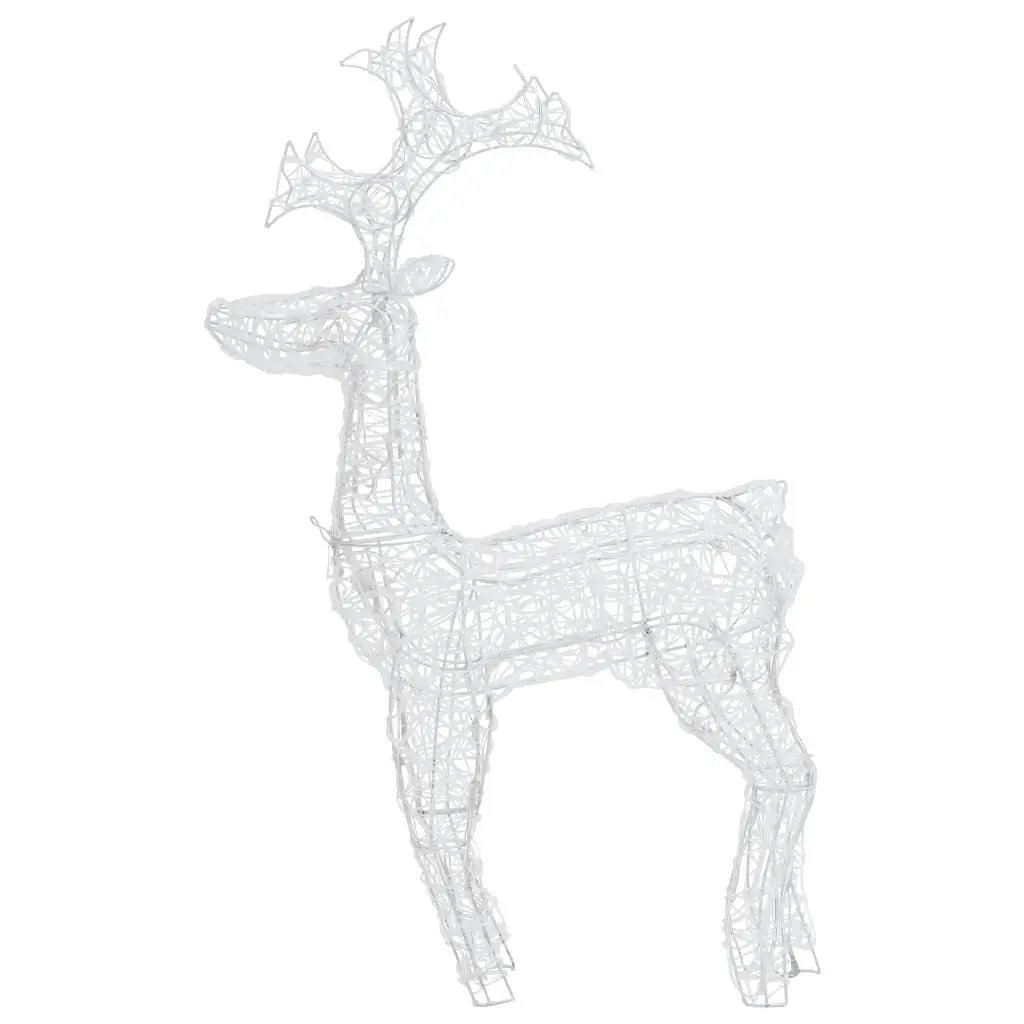 Reindeer Christmas Decoration 90 LEDs 60x16x100 cm Acrylic 329779