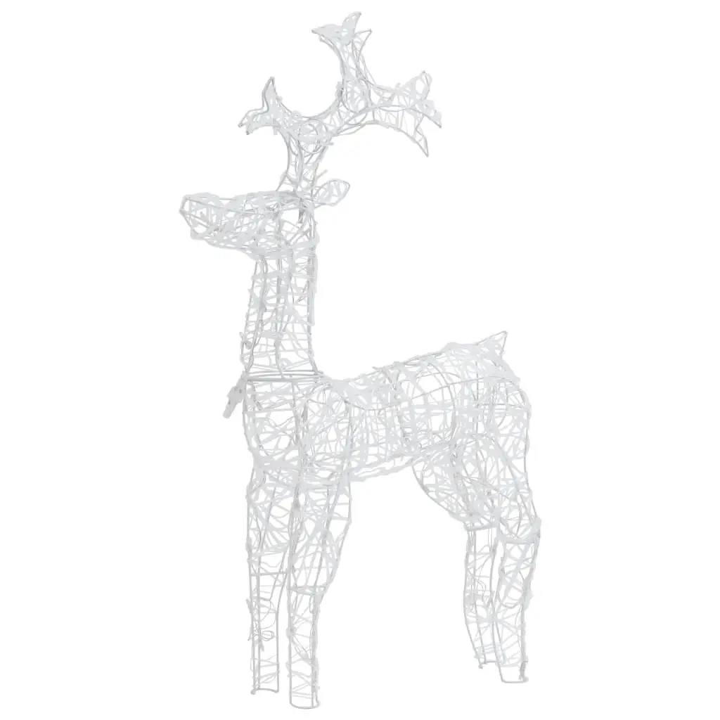 Reindeer Christmas Decoration 90 LEDs 60x16x100 cm Acrylic 329779