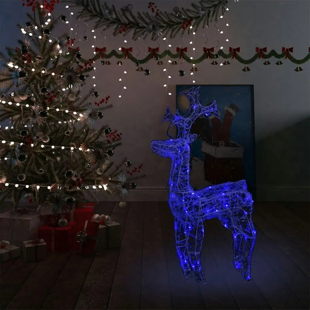 Reindeer Christmas Decoration 90 LEDs 60x16x100 cm Acrylic 329779