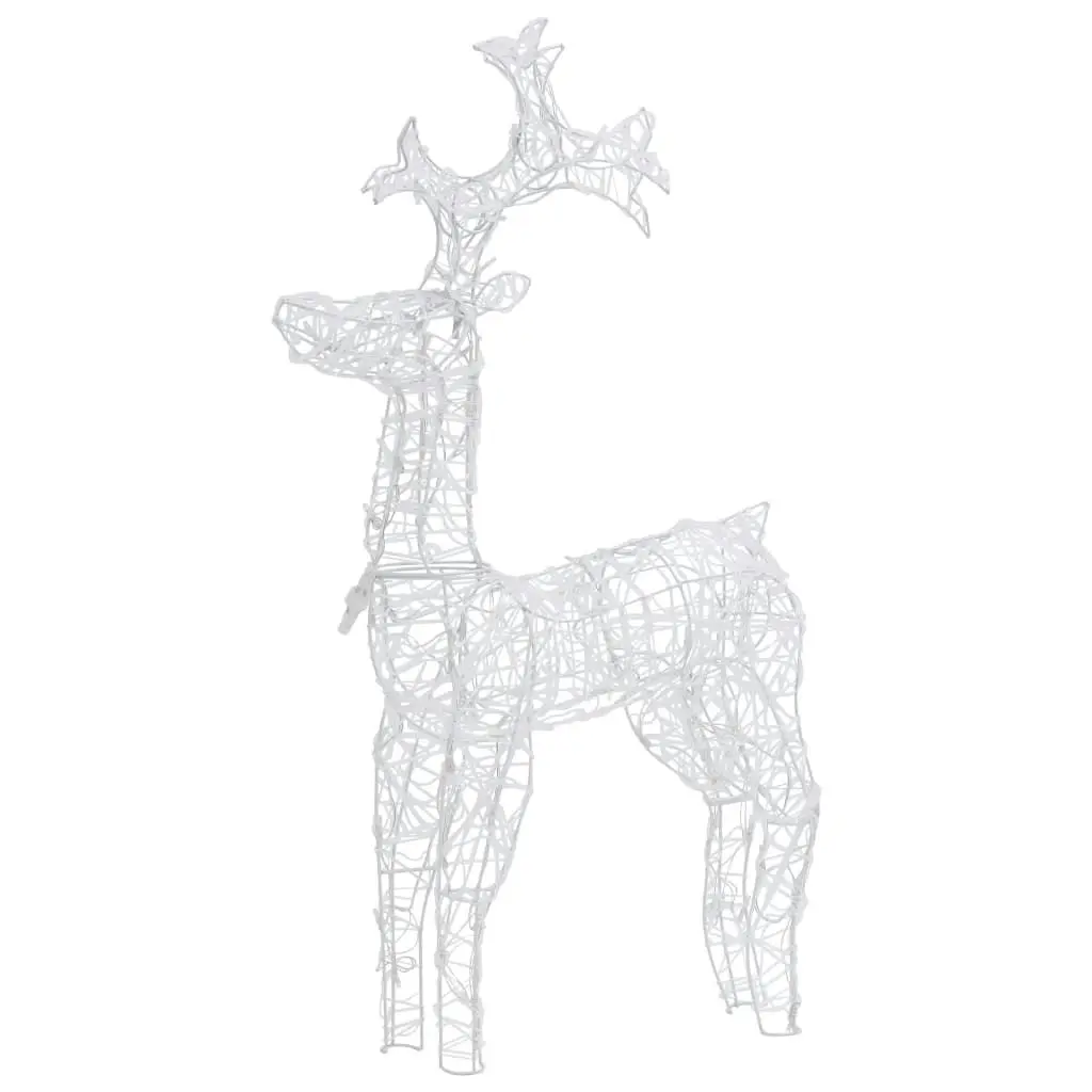 Reindeer Christmas Decoration 90 LEDs 60x16x100 cm Acrylic 329777