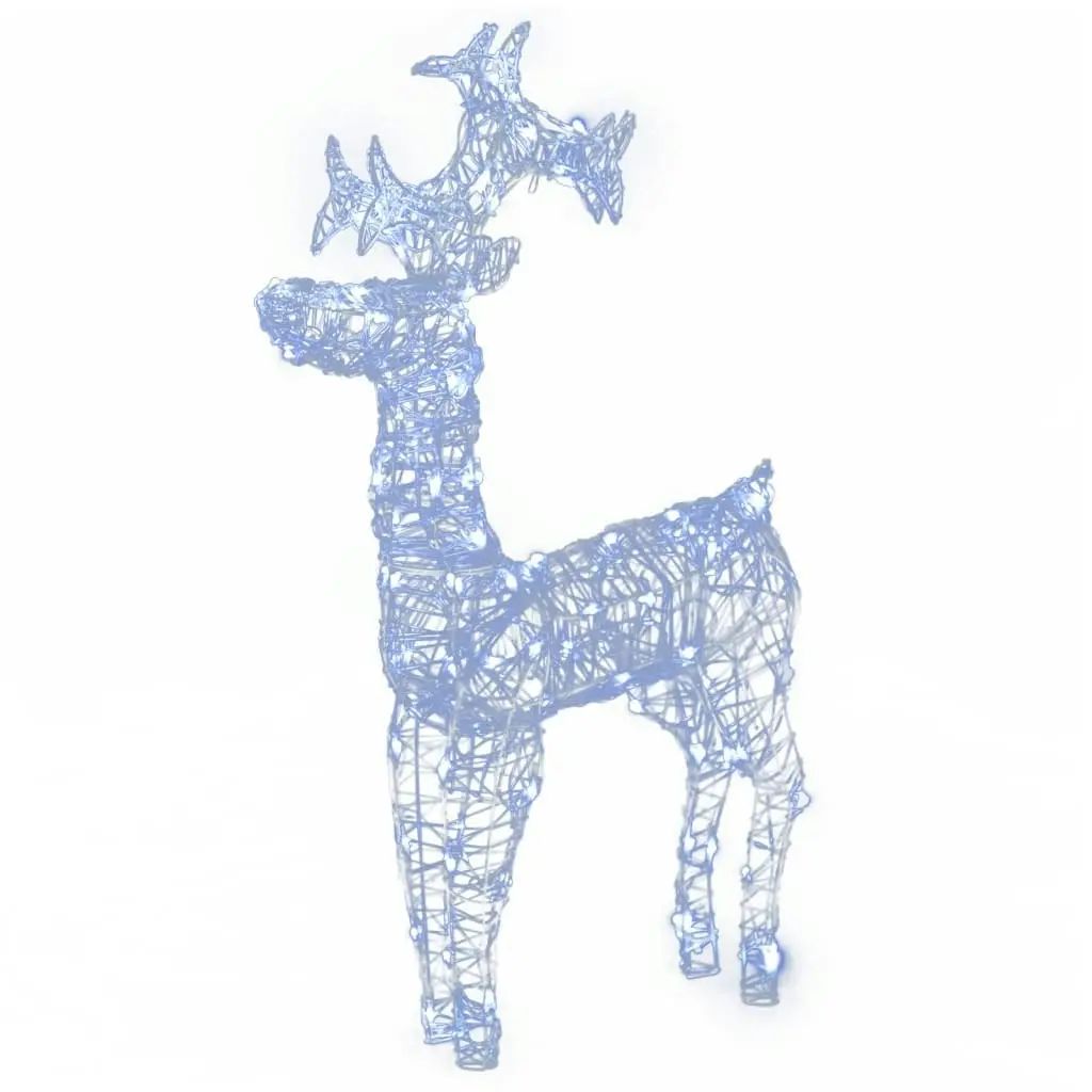 Reindeer Christmas Decorations 2 pcs 60x16x100 cm Acrylic 3154336