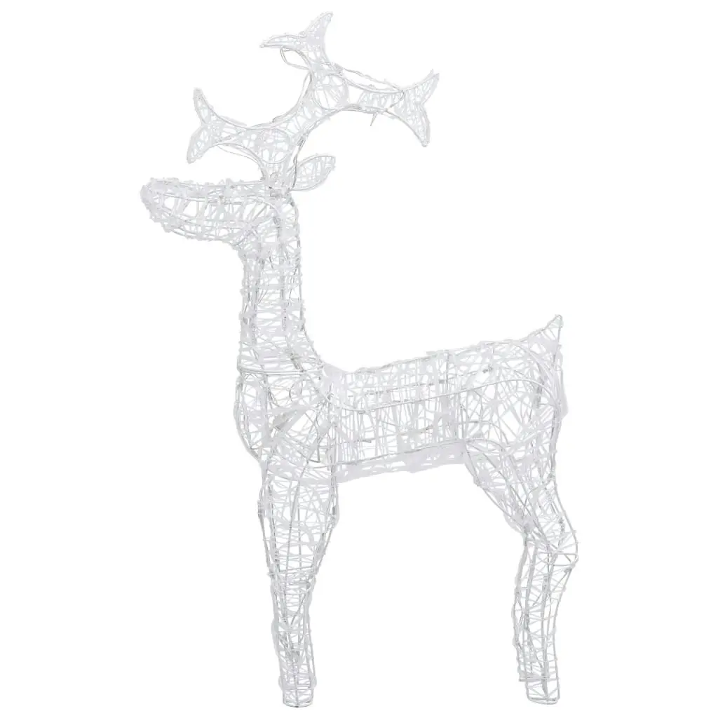 Reindeer Christmas Decoration 90 LEDs 60x16x100 cm Acrylic 289961