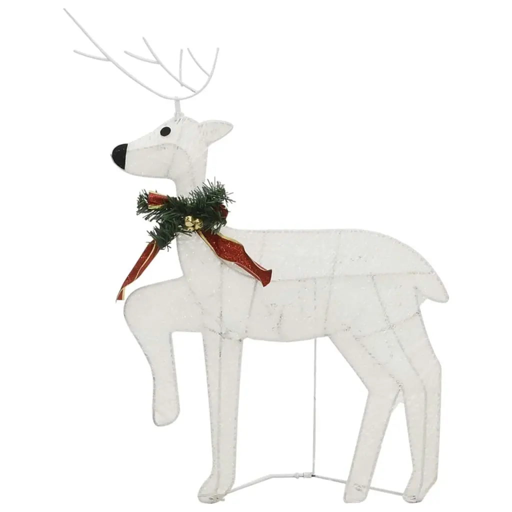 Reindeer & Sleigh Christmas Decoration 60 LEDs Outdoor White 342682