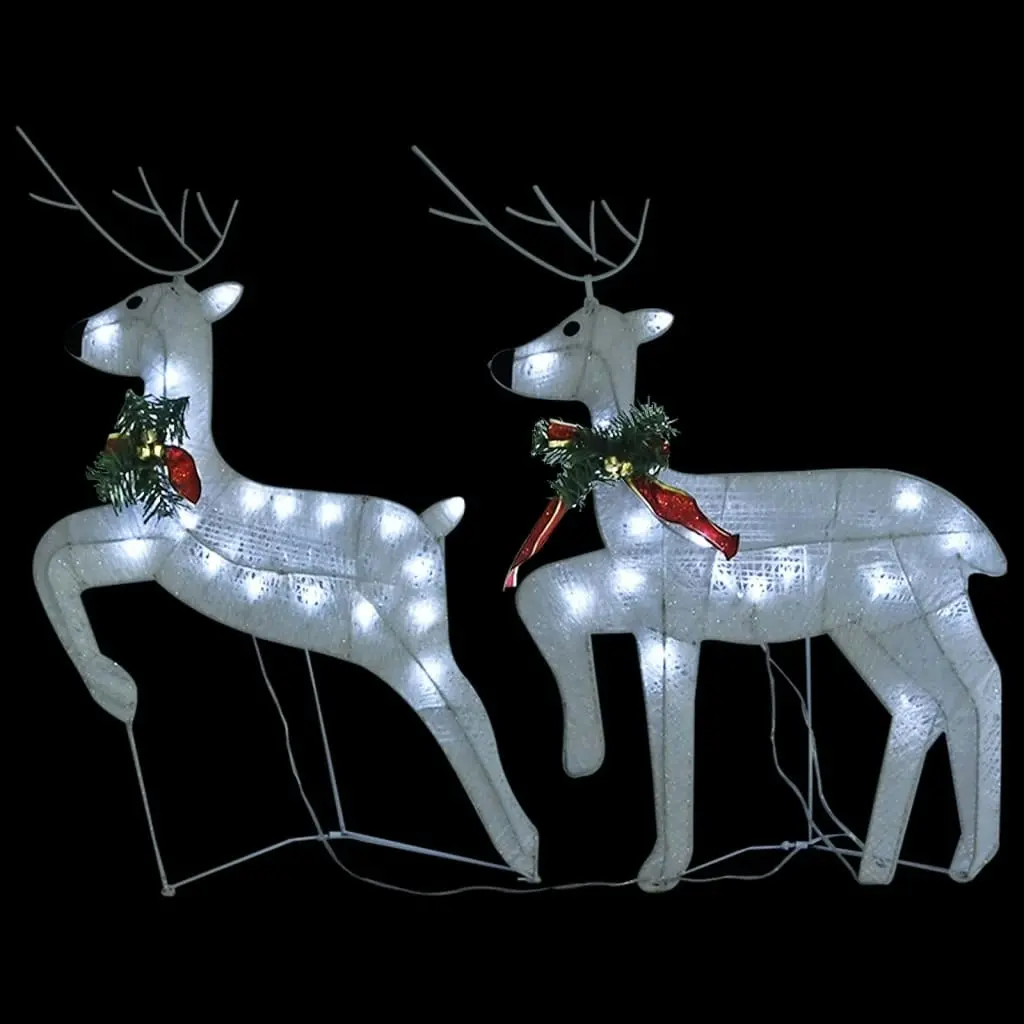 Reindeer & Sleigh Christmas Decoration 100 LEDs Outdoor White 3100429