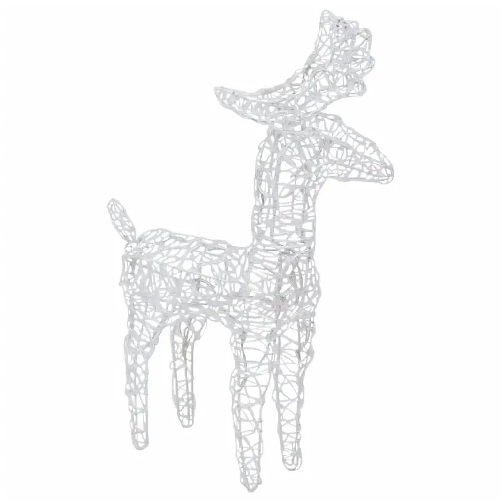 Reindeers & Sleigh Christmas Decoration 160 LEDs 130 cm Acrylic 328522