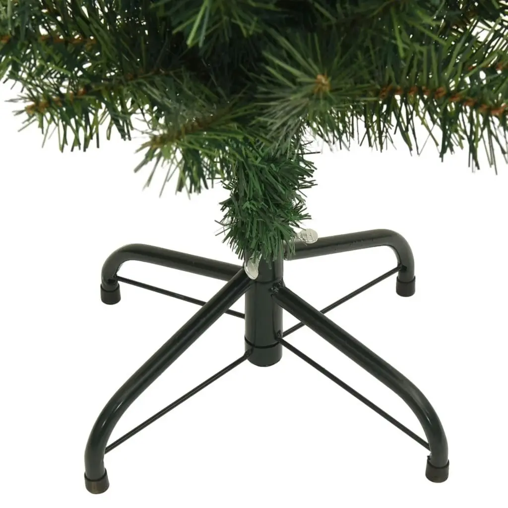 Slim Artificial Christmas Tree with Stand Green 240 cm PVC 320952