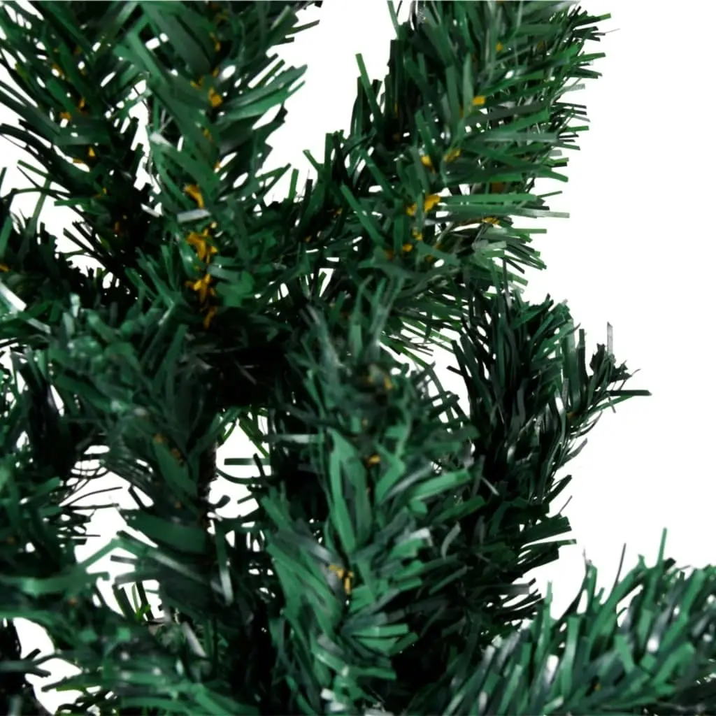 Slim Artificial Half Christmas Tree with Stand Green 150 cm 344600