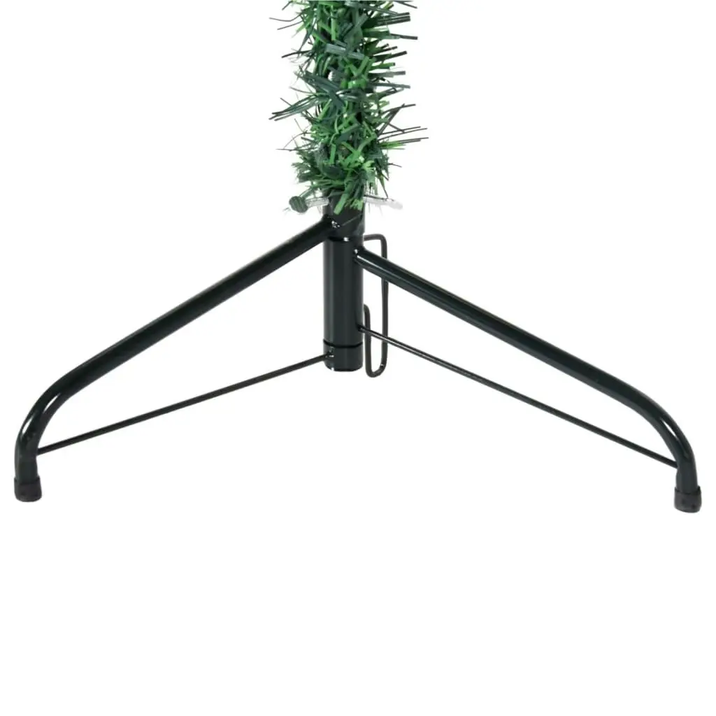 Slim Artificial Half Christmas Tree with Stand Green 210 cm 344602