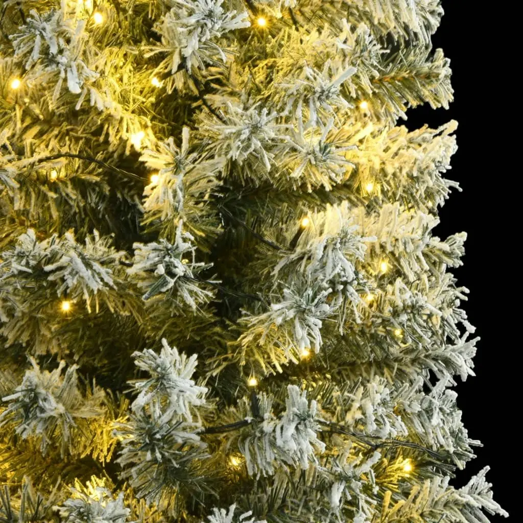 Slim Christmas Tree 300 LEDs & Flocked Snow 300 cm 3210206