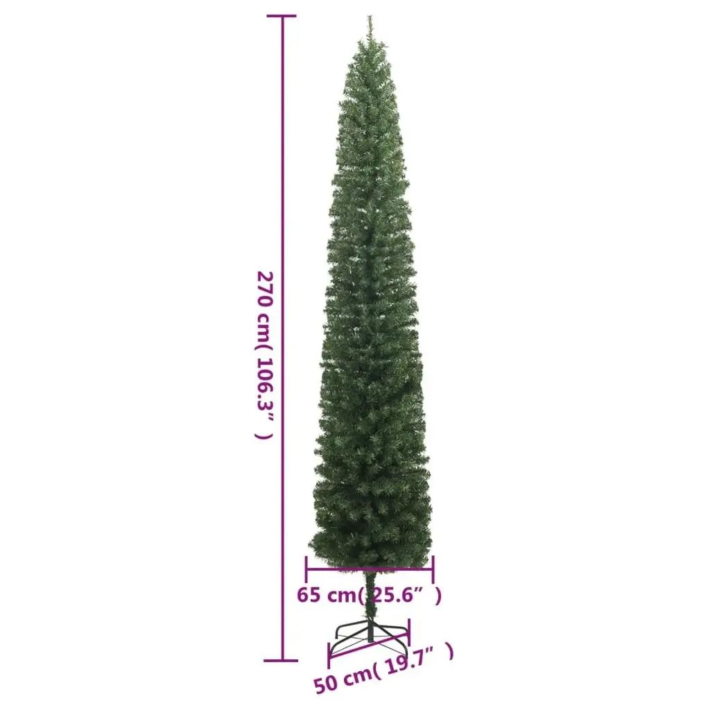 Slim Christmas Tree 300 LEDs 270 cm 3210203