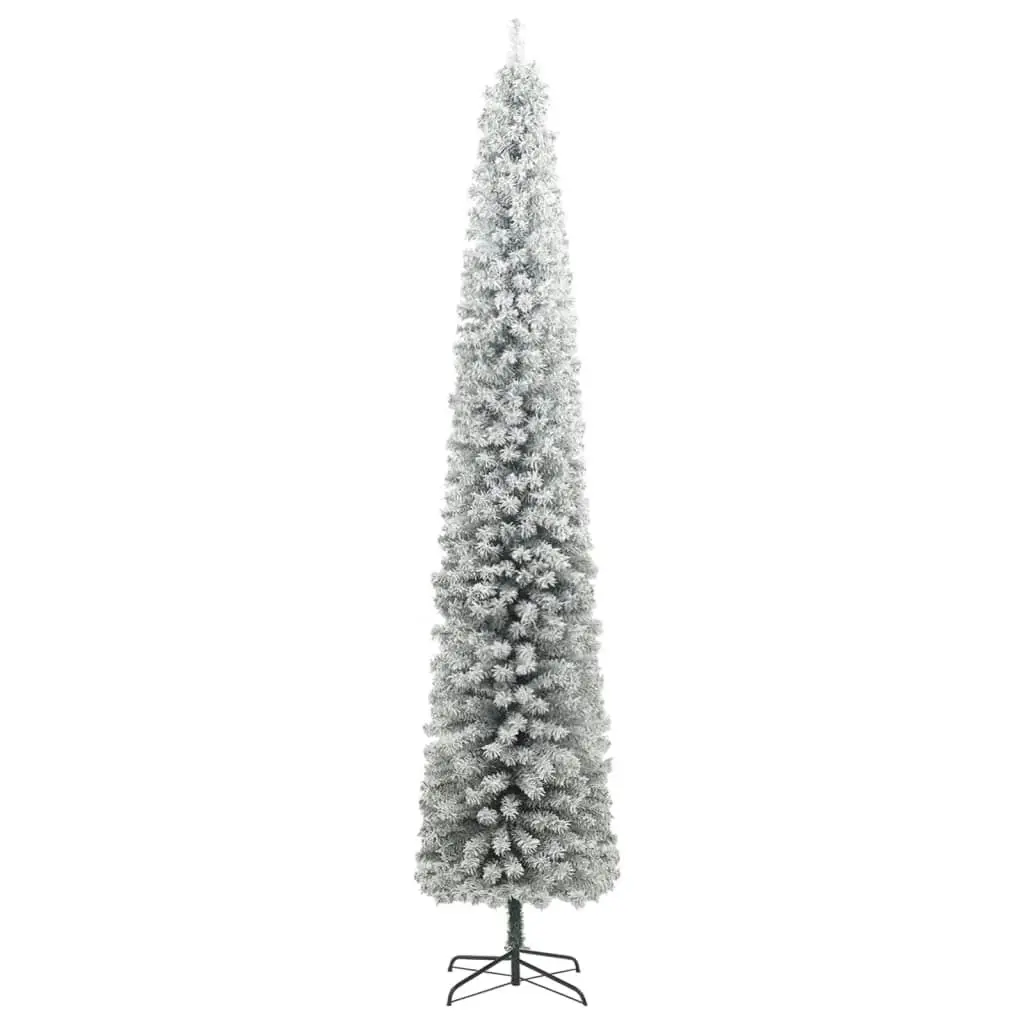 Slim Christmas Tree 300 LEDs & Flocked Snow 270 cm 3210205