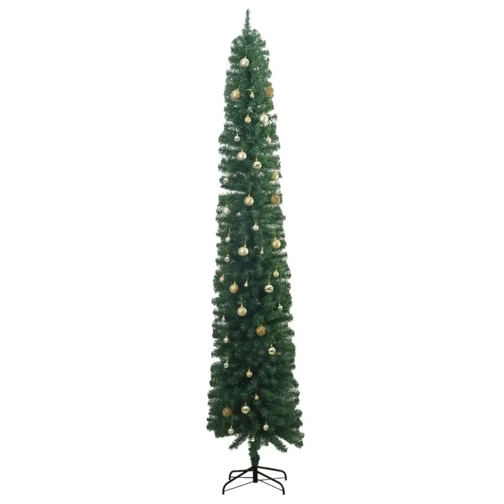 Slim Christmas Tree 300 LEDs & Ball Set 300 cm 3210230