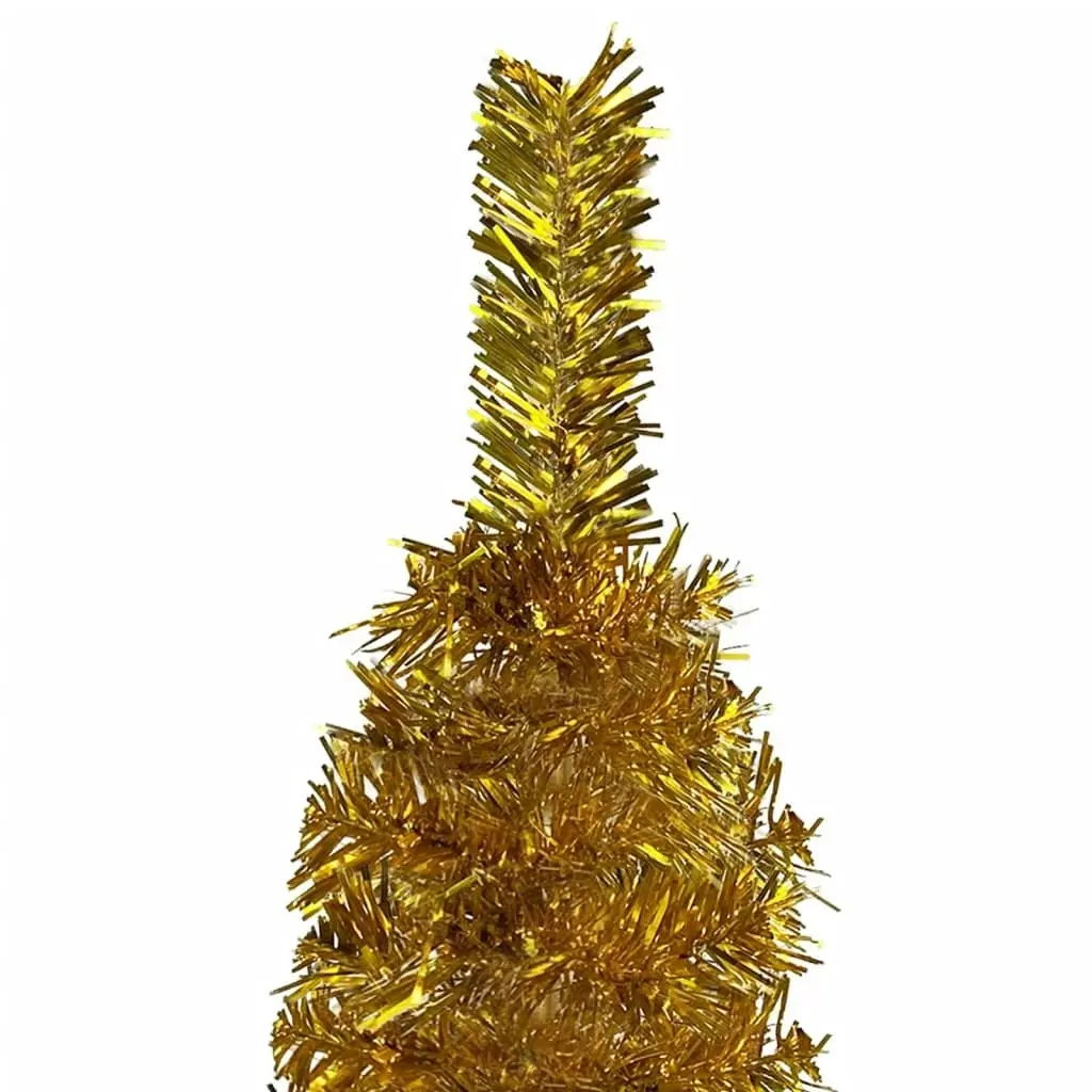 Slim Christmas Tree Gold 150 cm 329233