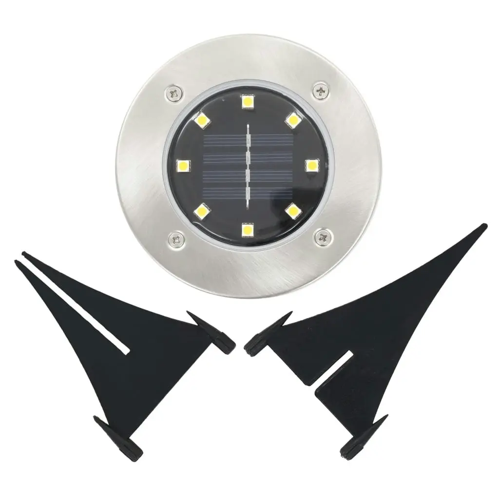 Solar Ground Lights 8 pcs LED Lights White 44416