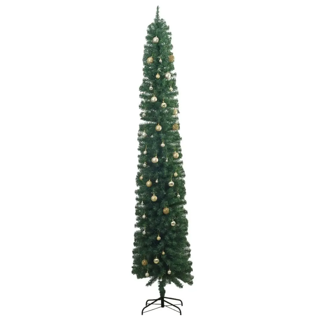 Slim Christmas Tree 300 LEDs & Ball Set 270 cm 3210229