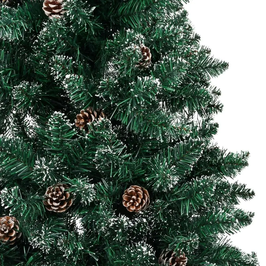 Slim Pre-lit Christmas Tree with Ball Set Green 150 cm 3077911