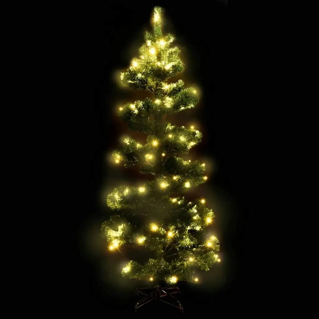 Swirl Pre-lit Christmas Tree with Stand Green 180 cm PVC 344651