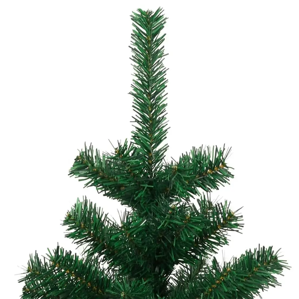 Swirl Pre-lit Christmas Tree with Pot Green 120 cm PVC 344649