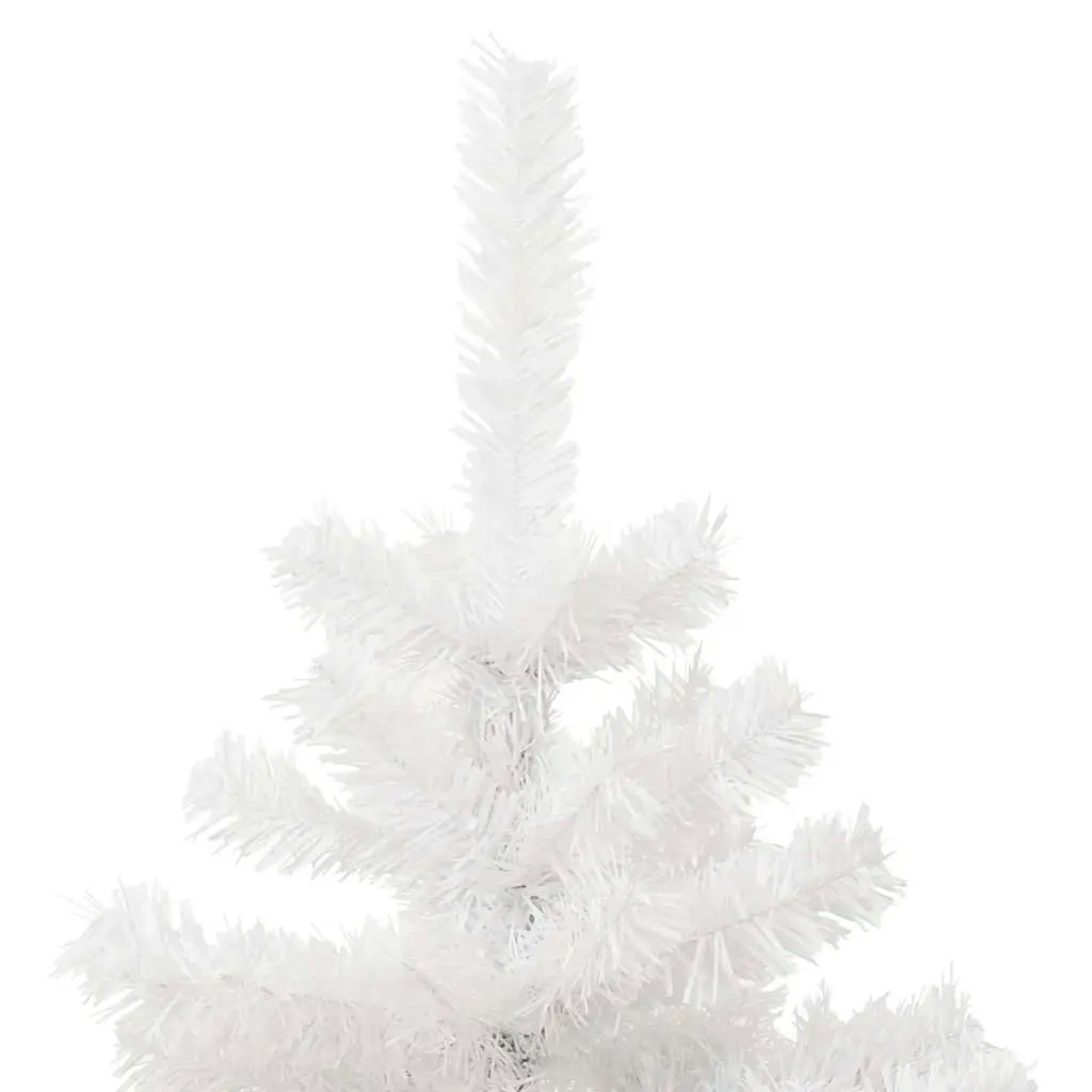 Swirl Pre-lit Christmas Tree with Stand White 150 cm PVC 344653