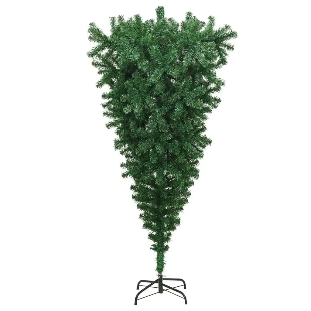 Upside-down Artificial Christmas Tree with Stand Green 180 cm 329174