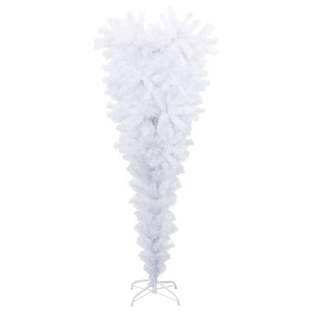 Upside-down Artificial Christmas Tree with Stand White 120 cm 344665