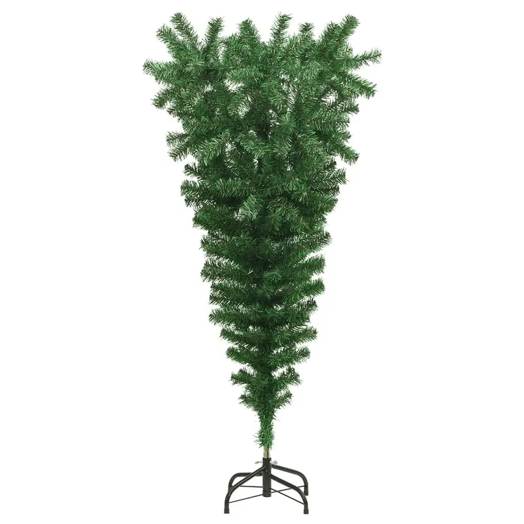 Upside-down Artificial Christmas Tree with Stand Green 120 cm 329172