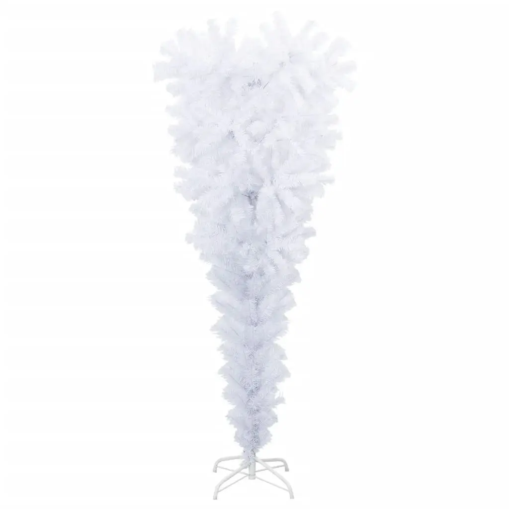 Upside-down Artificial Christmas Tree with Stand White 150 cm 344666