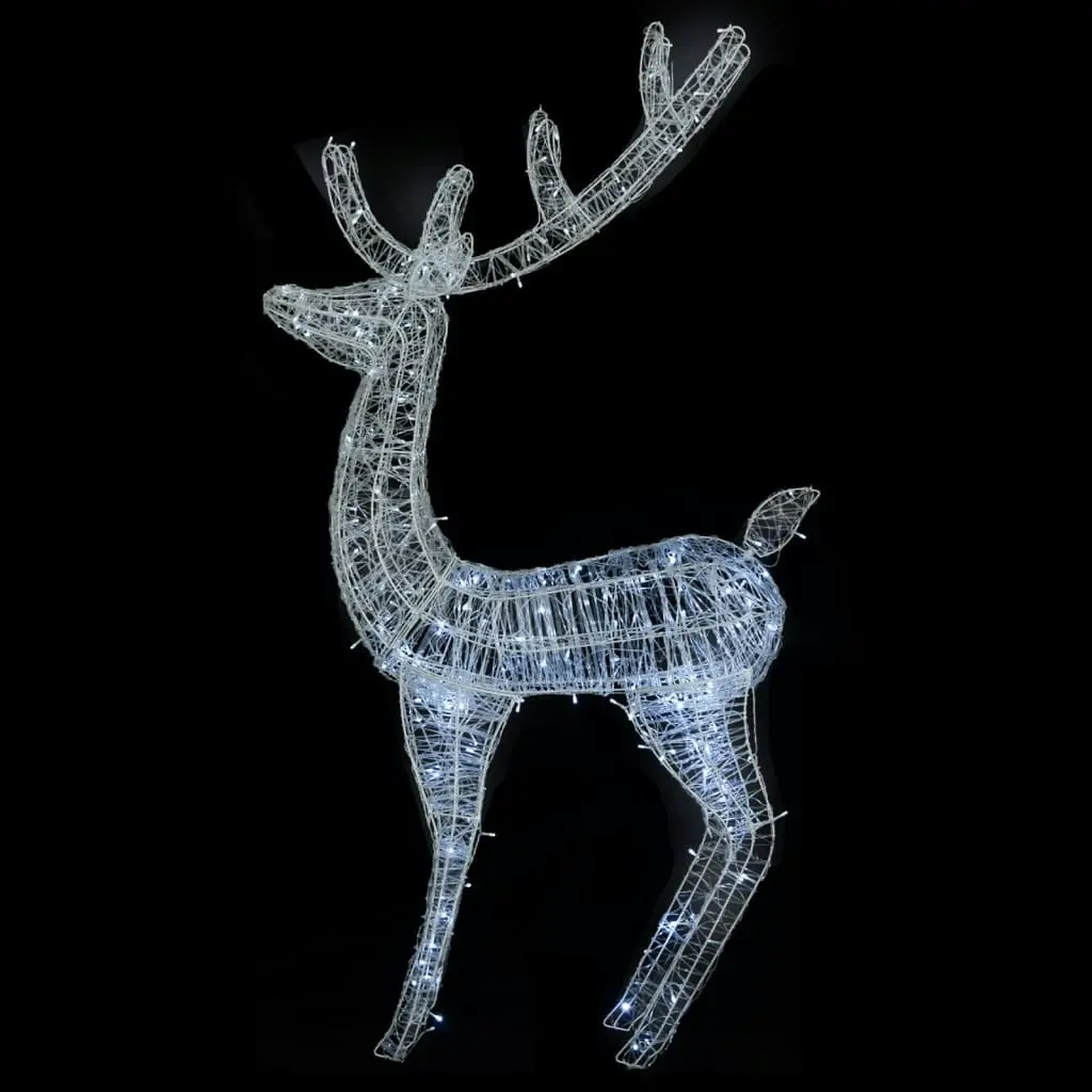 XXL Acrylic Christmas Reindeer 250 LED 180 cm Cold white 329786