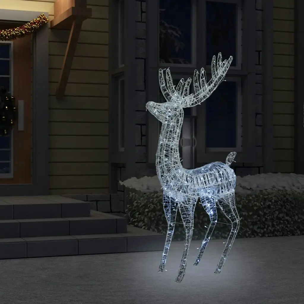 XXL Acrylic Christmas Reindeer 250 LED 180 cm Cold white 329786