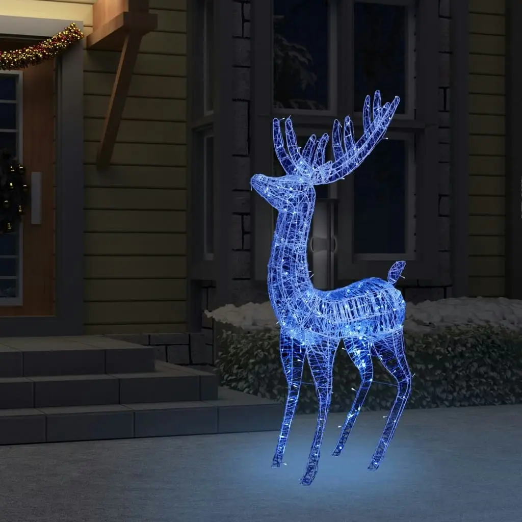 XXL Acrylic Christmas Reindeer 250 LED 180 cm Blue 329787