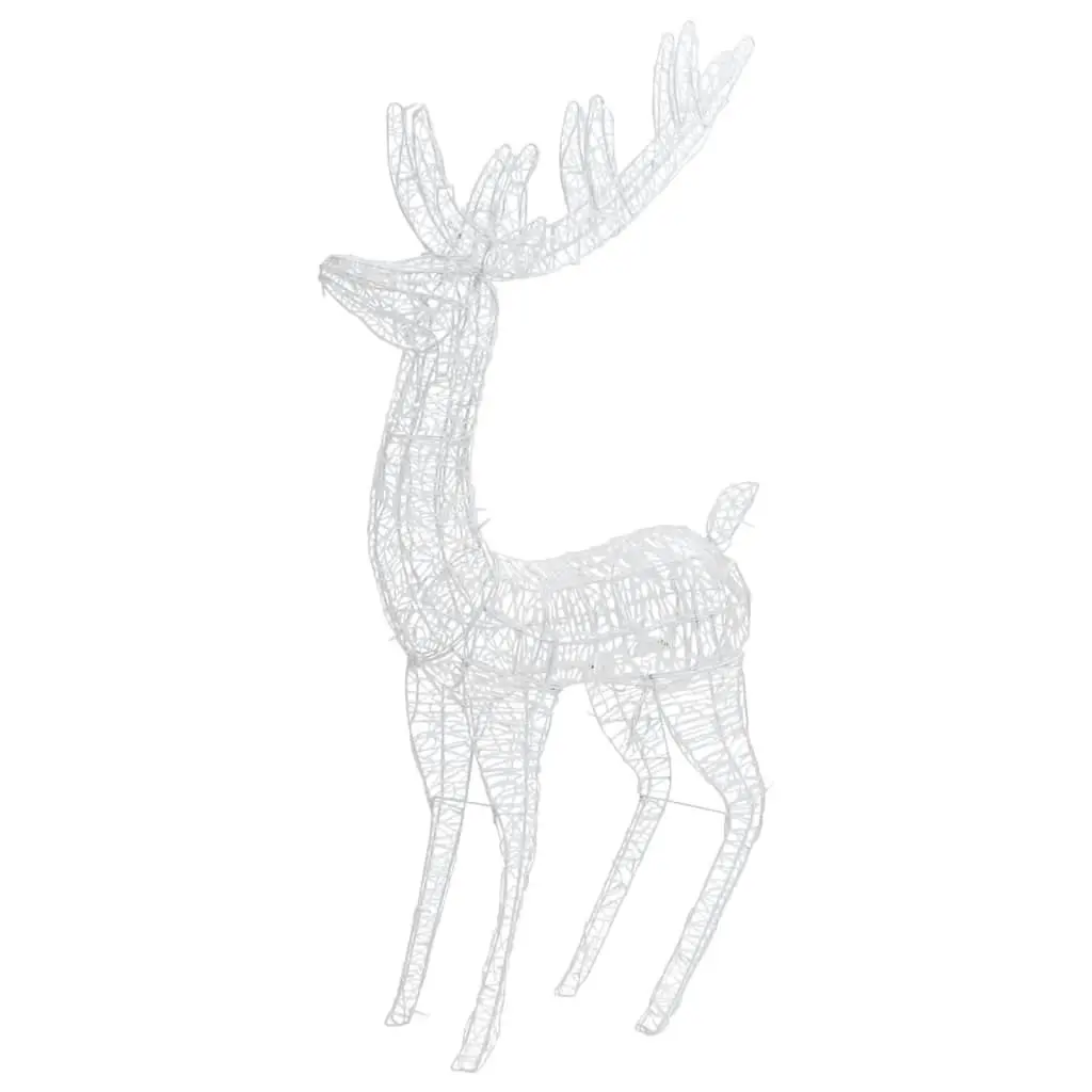 XXL Acrylic Christmas Reindeers 250 LED 2 pcs 180 cm Blue 3154360