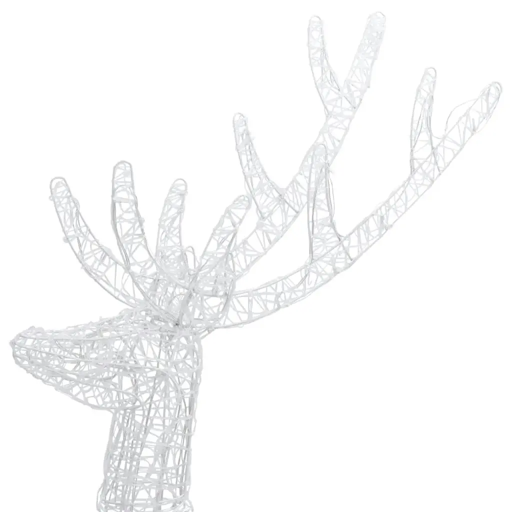 XXL Acrylic Christmas Reindeer 250 LED 180 cm Colourful 329788