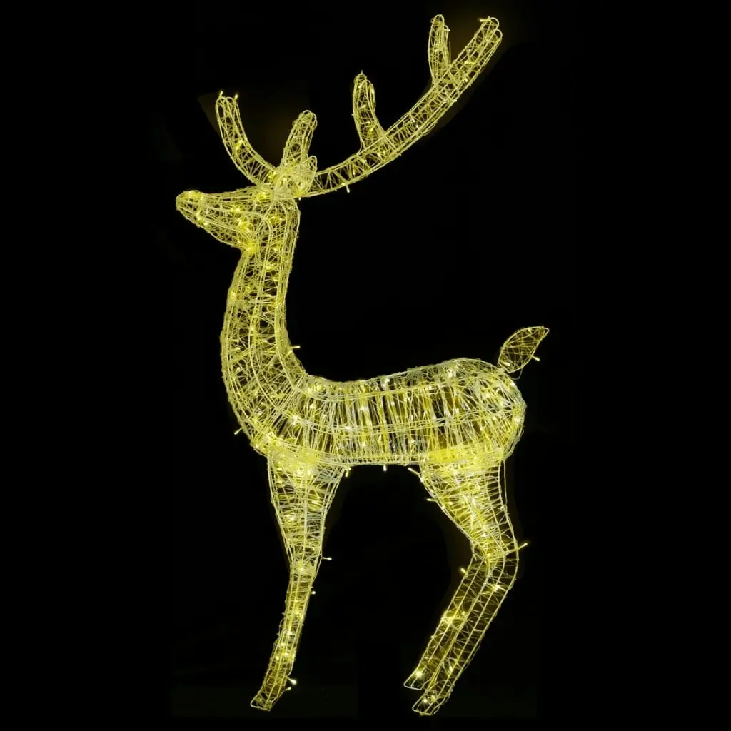 XXL Acrylic Christmas Reindeers 250 LED 3 pcs 180 cm Warm White 3154355