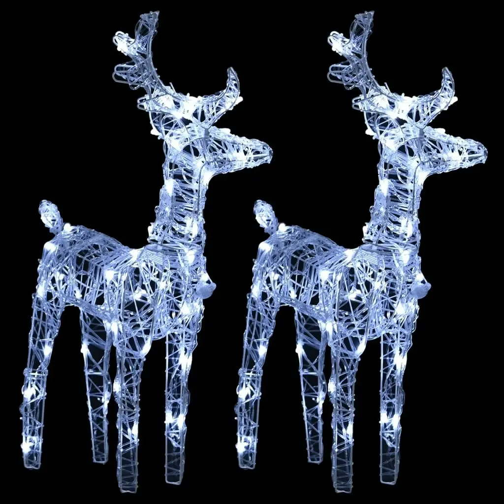 Reindeers & Sleigh Christmas Decoration 240 LEDs Acrylic 3100420