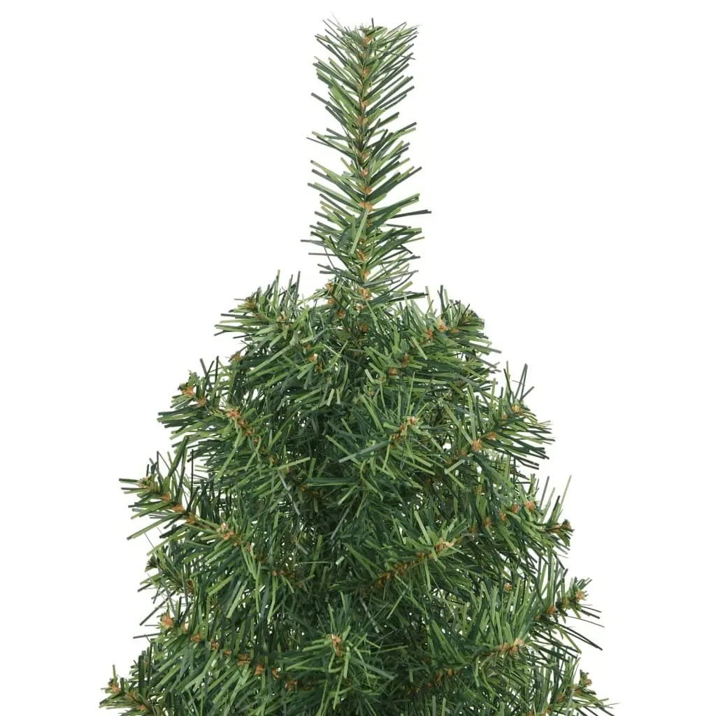 Slim Artificial Christmas Tree with Stand Green 150 cm PVC 320949