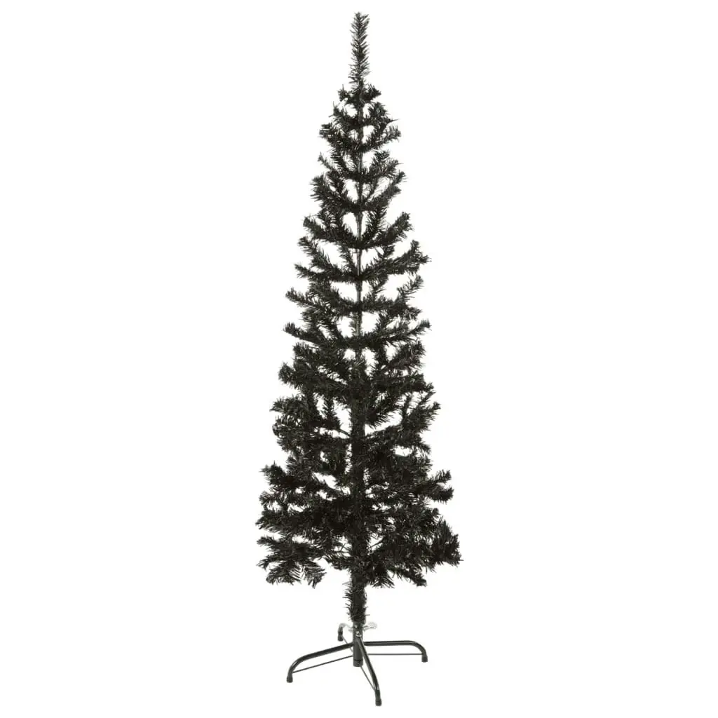 Slim Christmas Tree Black 150 cm 329218