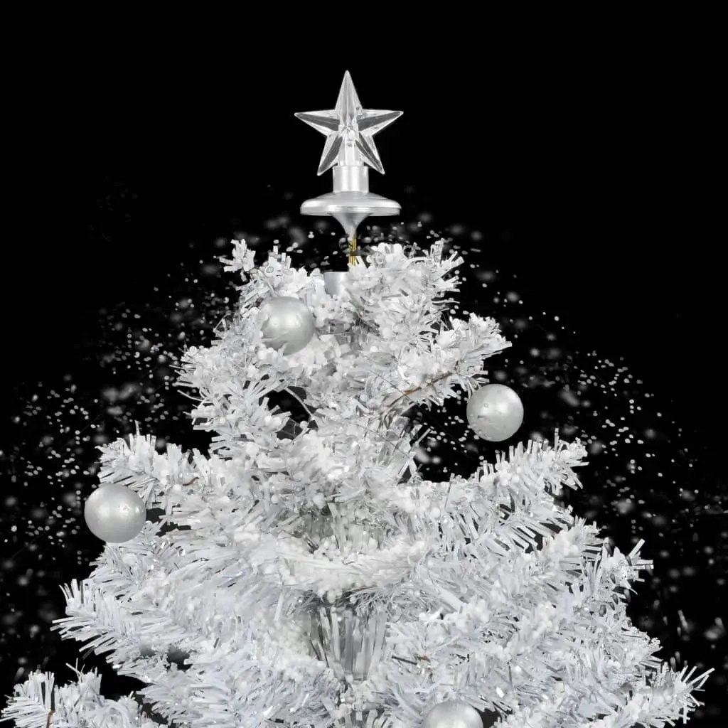 Snowing Christmas Tree with Umbrella Base White 75 cm 284332