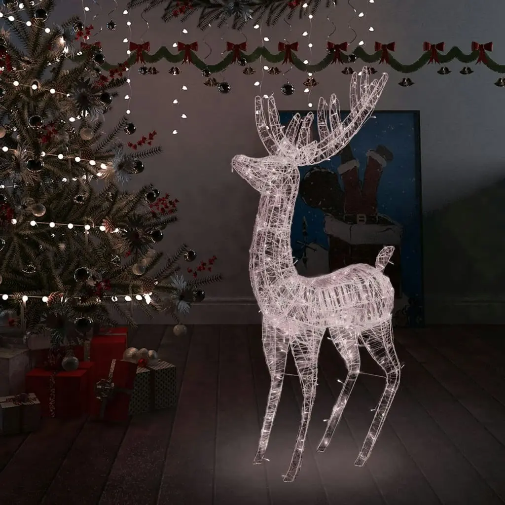 XXL Acrylic Christmas Reindeer 250 LED 180 cm Warm White 329785