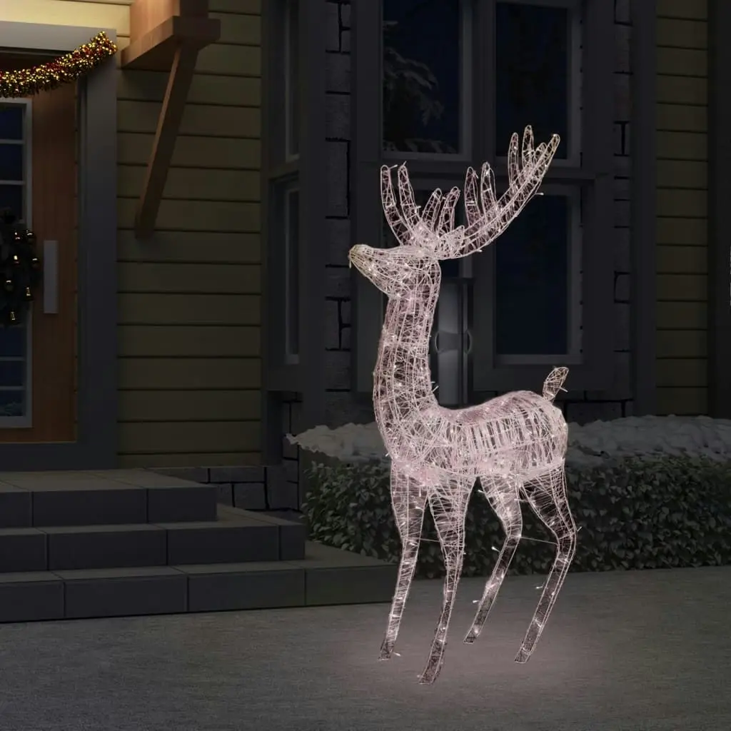 XXL Acrylic Christmas Reindeer 250 LED 180 cm Warm White 329785