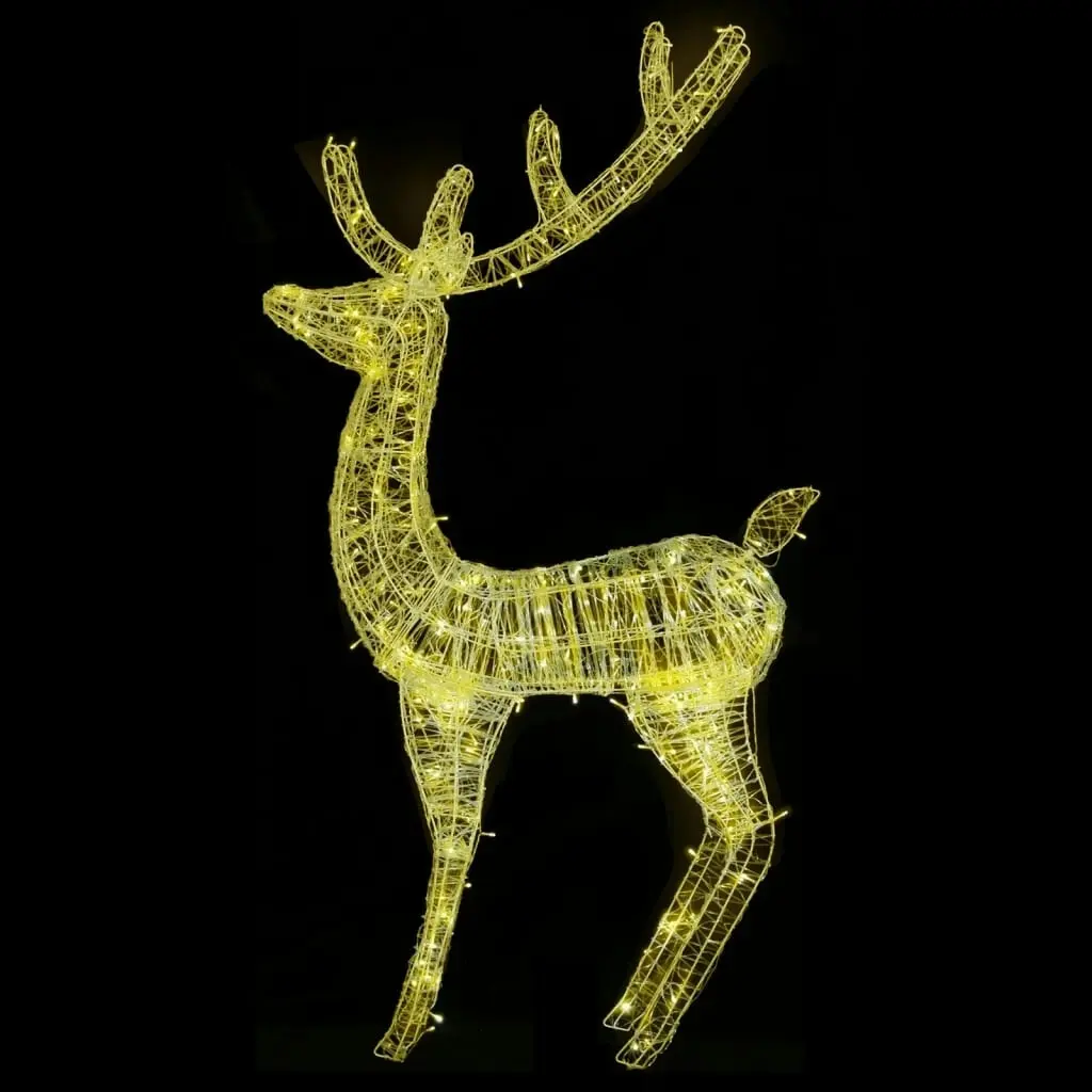 XXL Acrylic Christmas Reindeers 250 LED 2 pcs 180 cm Warm White 3154354