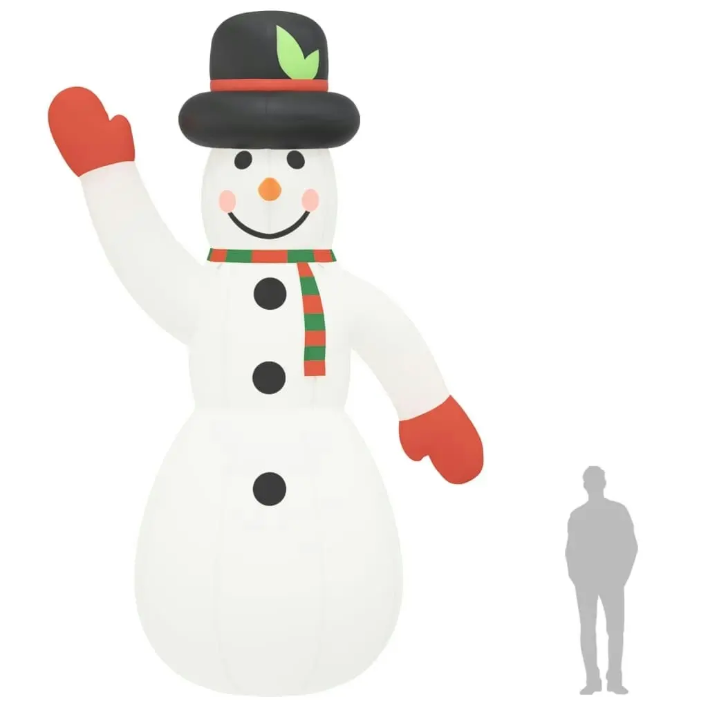 Inflatable Snowman with LEDs 620 cm 345280