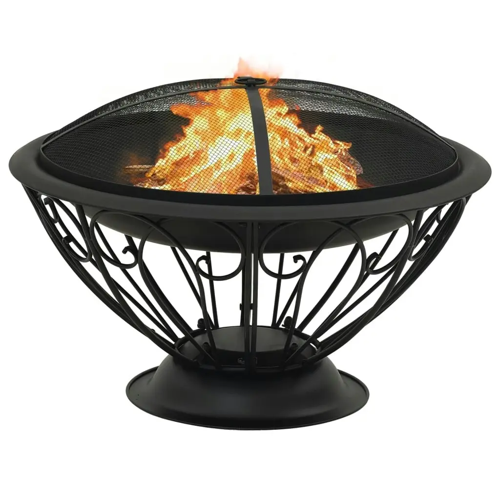 Fire Pit with Poker 75 cm XXL Steel 311895