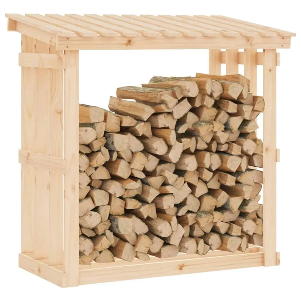 Firewood Rack 108x64.5x109 cm Solid Wood Pine 822427