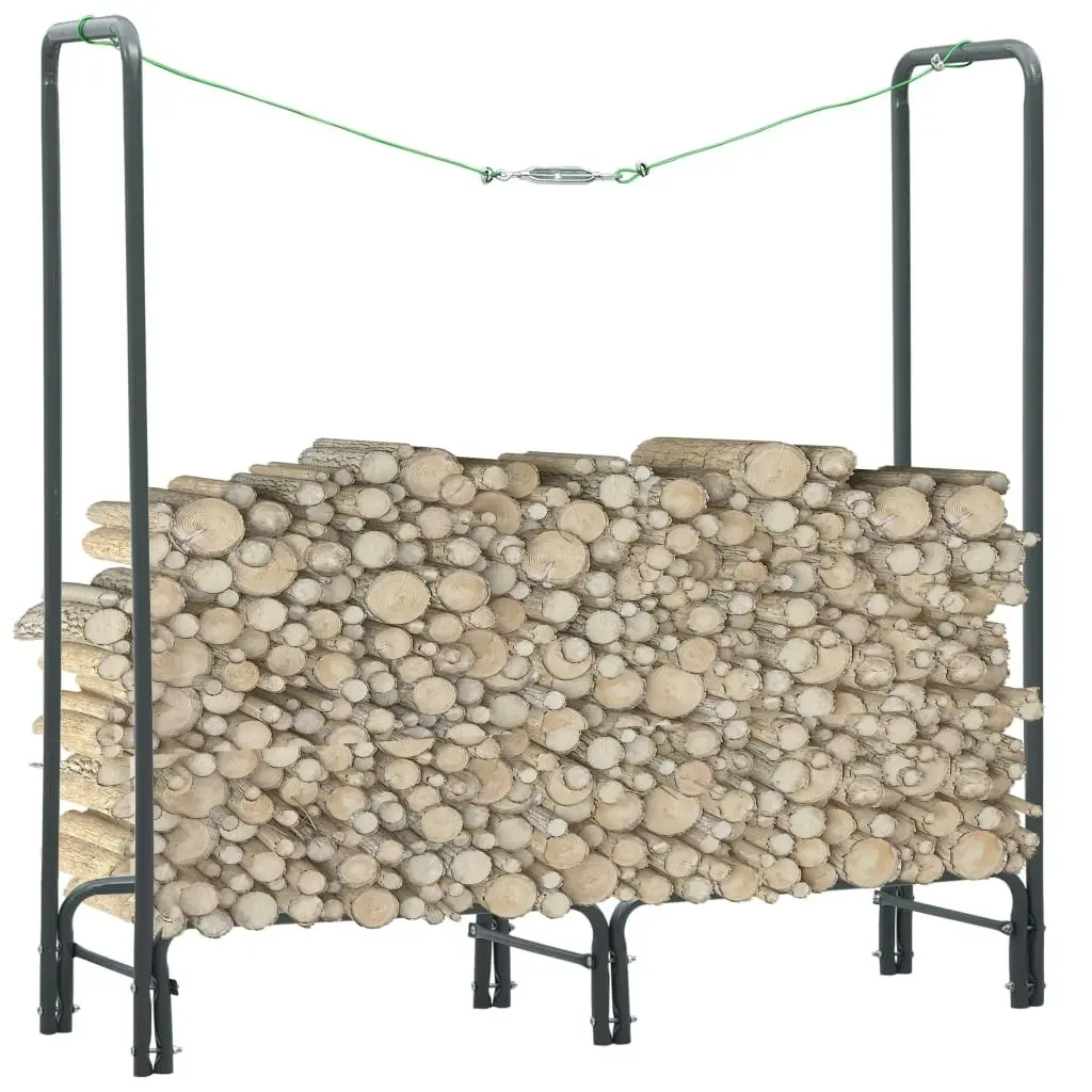 Firewood Rack Anthracite 120x35x120 cm Steel 286290