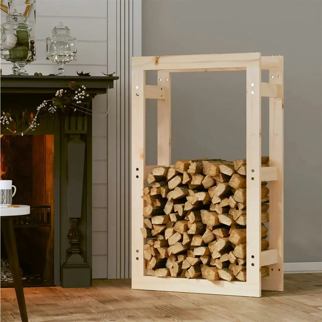 Firewood Rack 60x25x100 cm Solid Wood Pine 822412