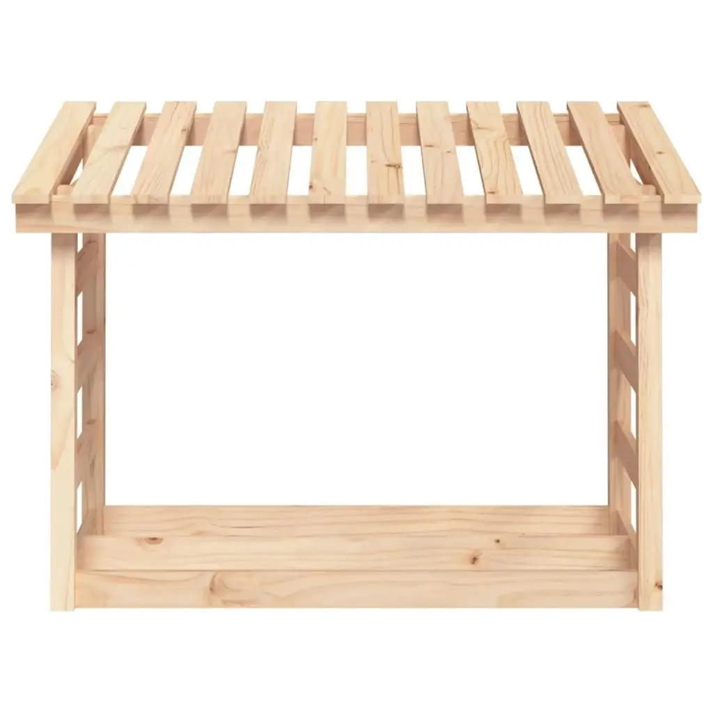 Firewood Rack 108x64.5x78 cm Solid Wood Pine 822442